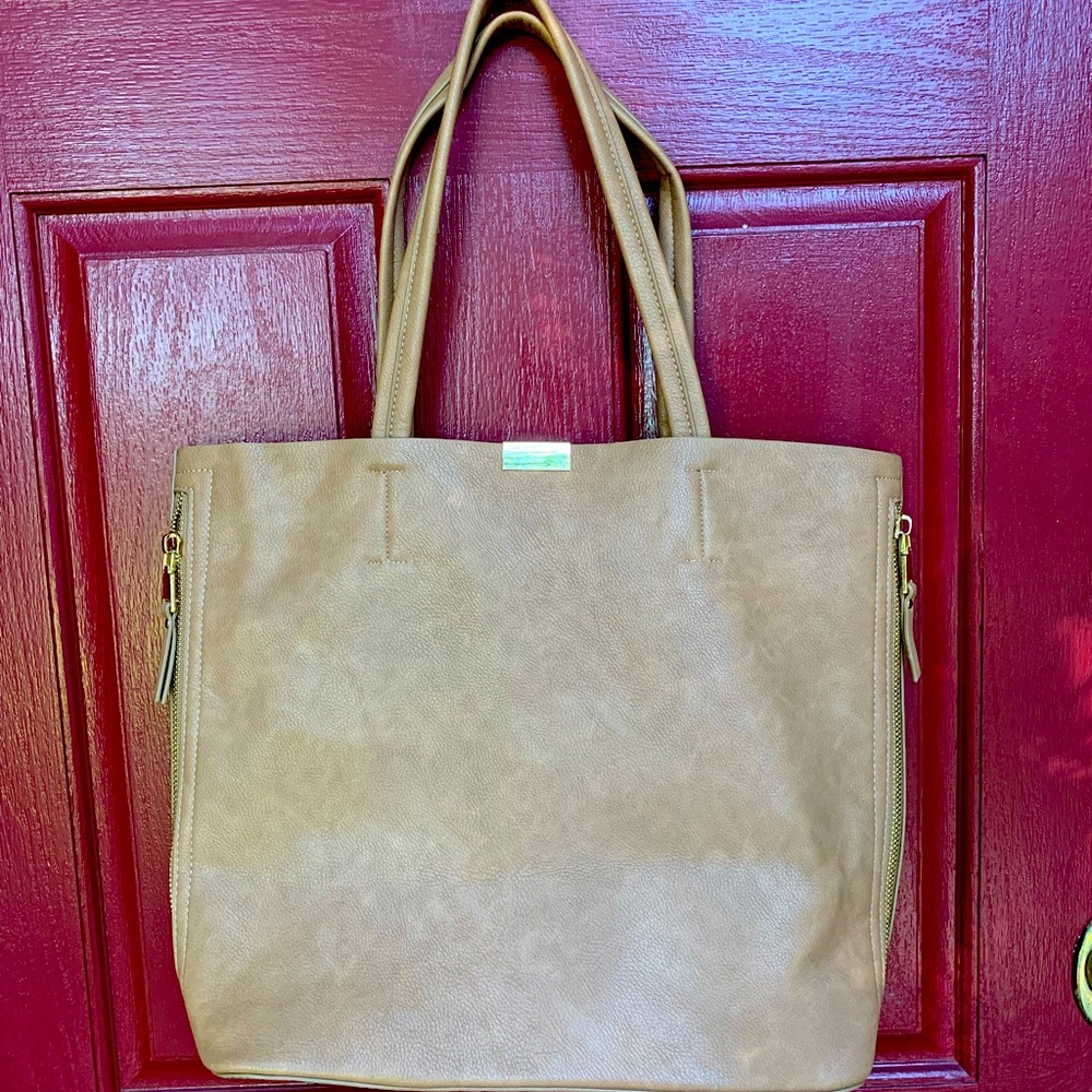 Madison West vegan leather Tote and Laptop Bag